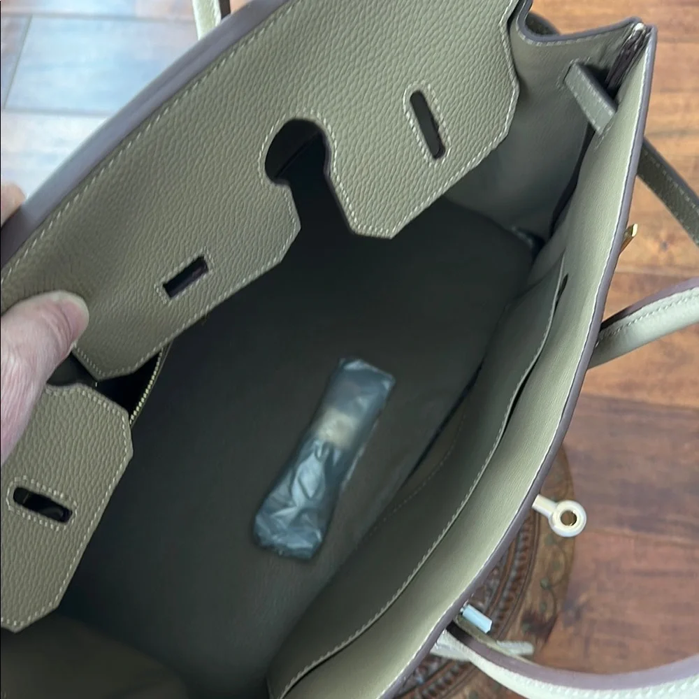 Wirkin Real Leather 35 etoupe New!! - Picture 3 of 5